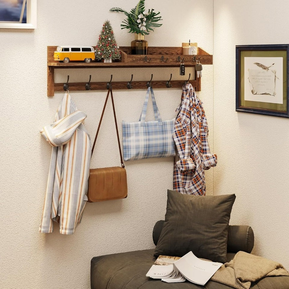 Multi-Hook Entryway Rack