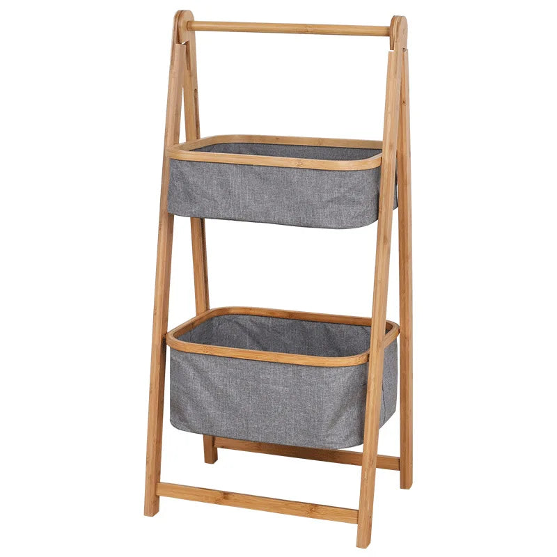 Bamboo Twin-Basket Laundry