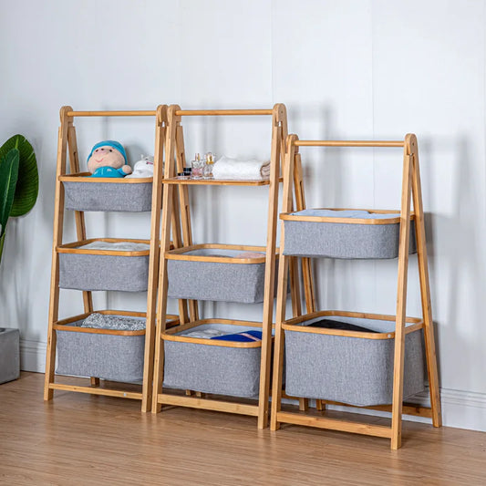 Bamboo Twin-Basket Laundry