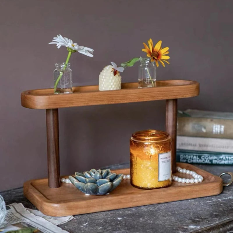 Wooden Tray Caddy